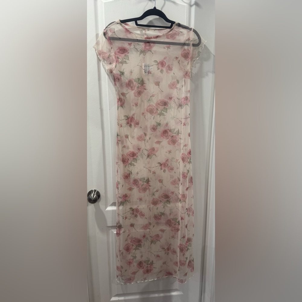 Floral Mesh Fabric dress